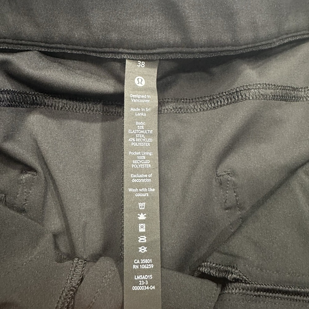 Lululemon Men's ABC Classic-Fit Trouser Size 38 Stretch Cotton VersaTwill Pants - Picture 7 of 13